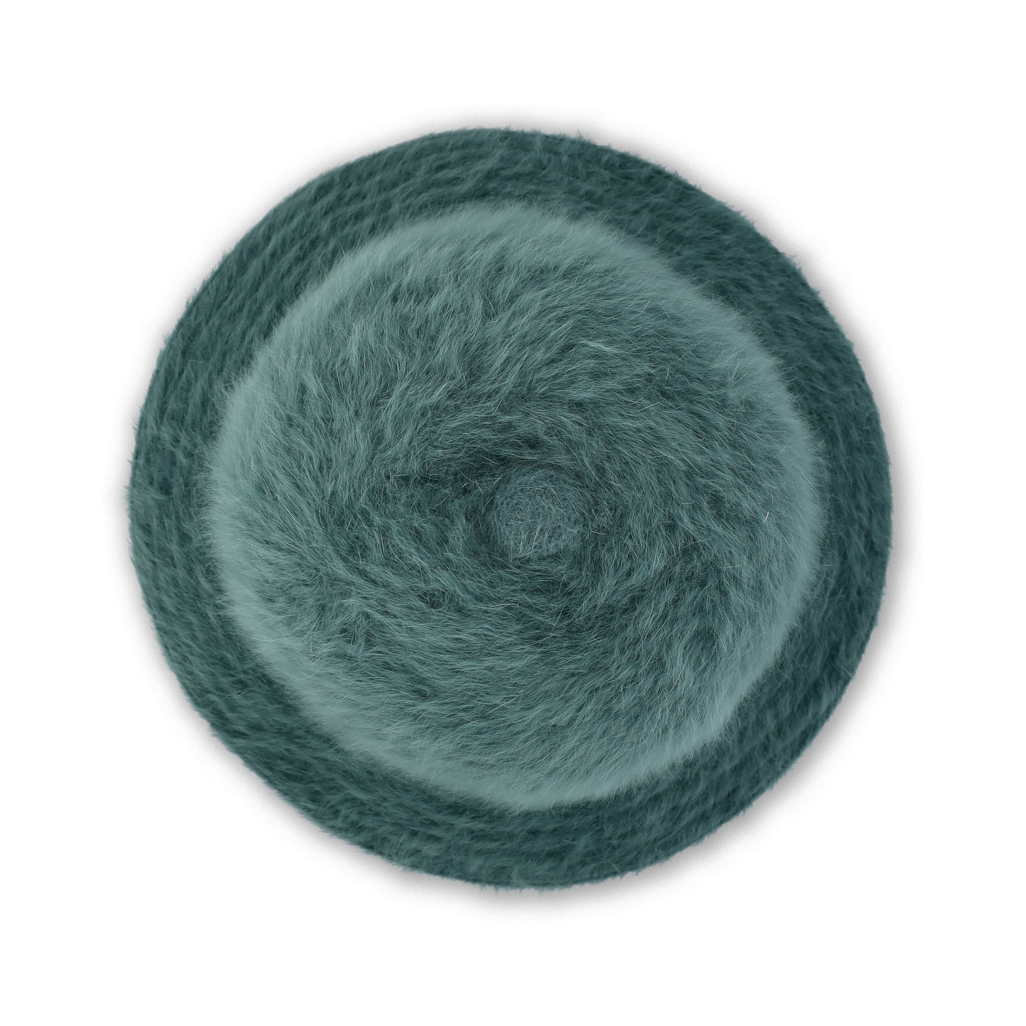 Black Angora Blend Furgora Casual Hat