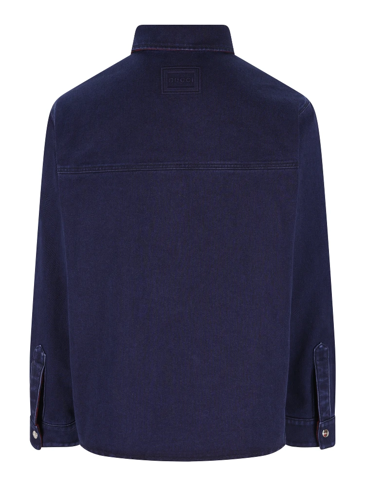 Gucci Reversible Denim Flannel Shirt alternative
