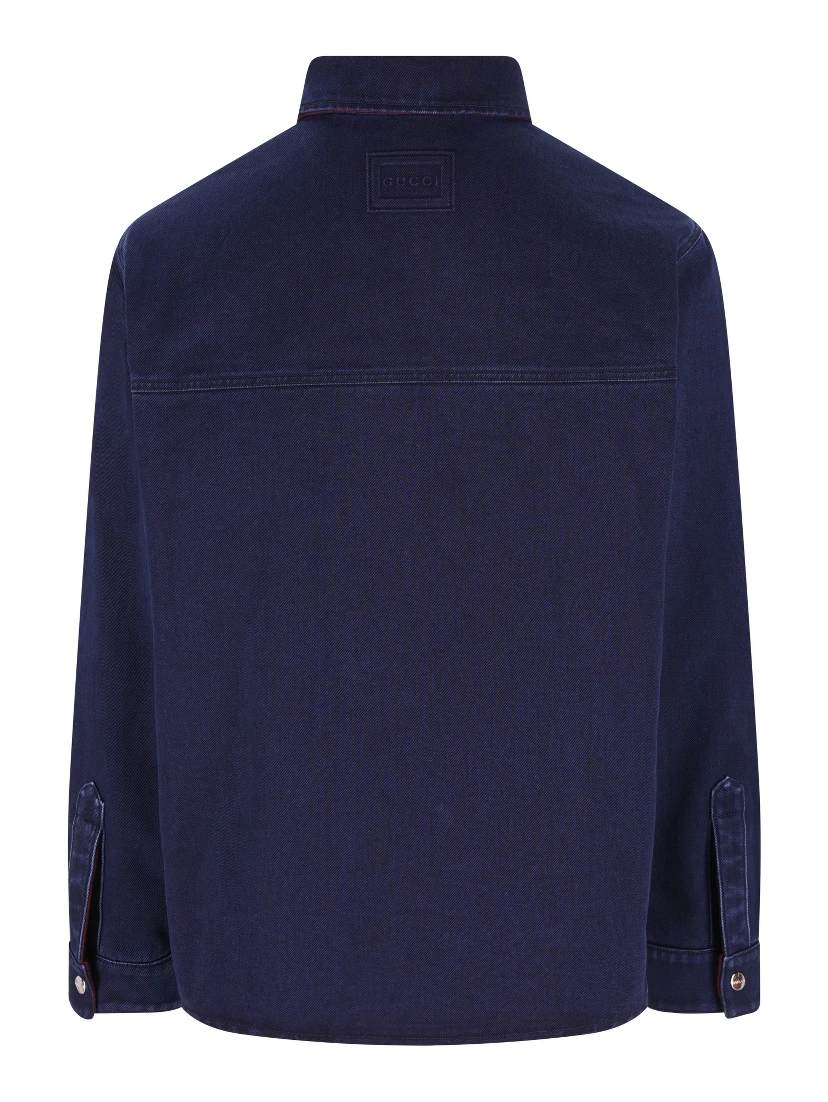 Gucci Reversible Denim Flannel Shirt