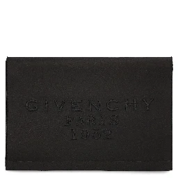 Paris 1952 embroidered satin clutch