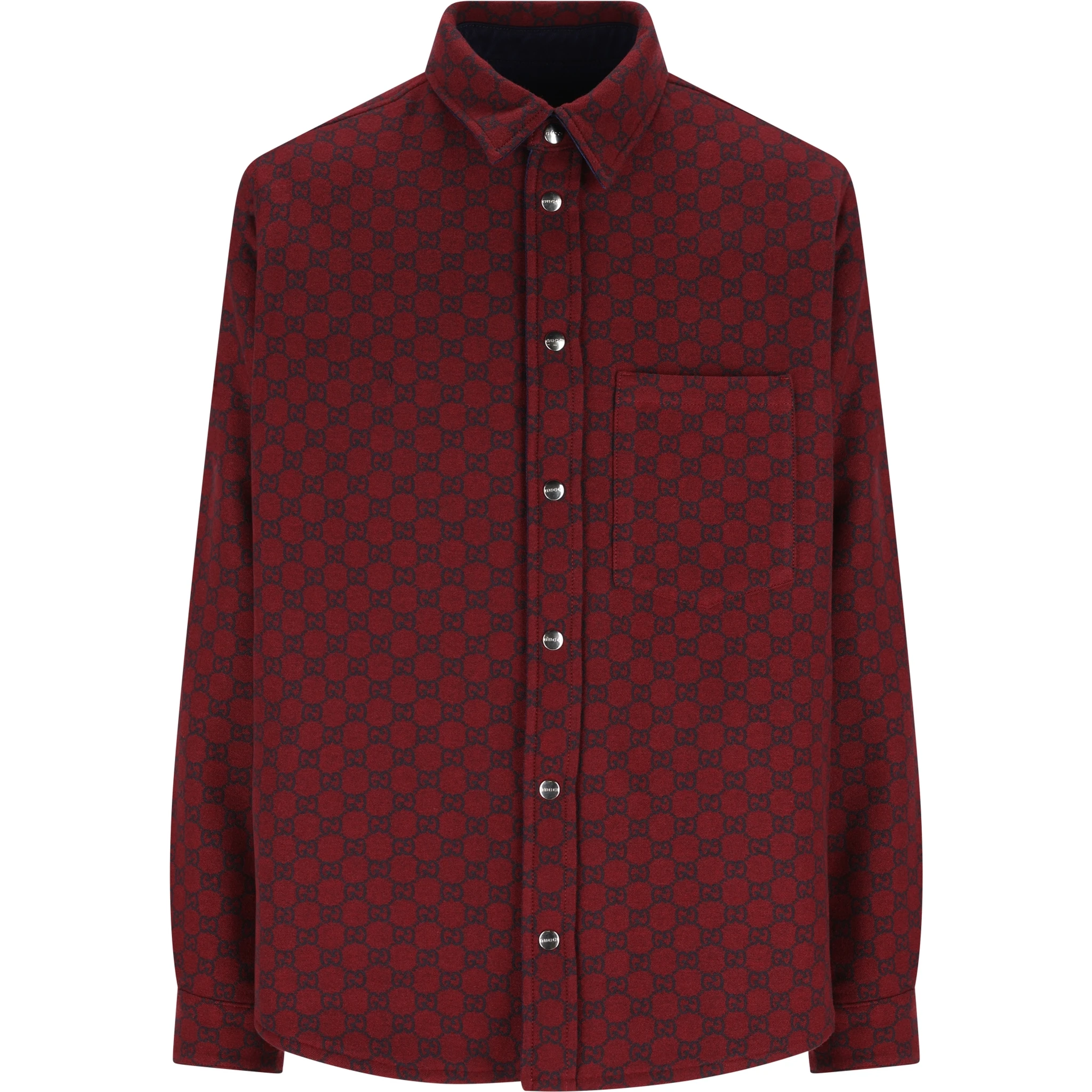 Gucci Reversible Denim Flannel Shirt