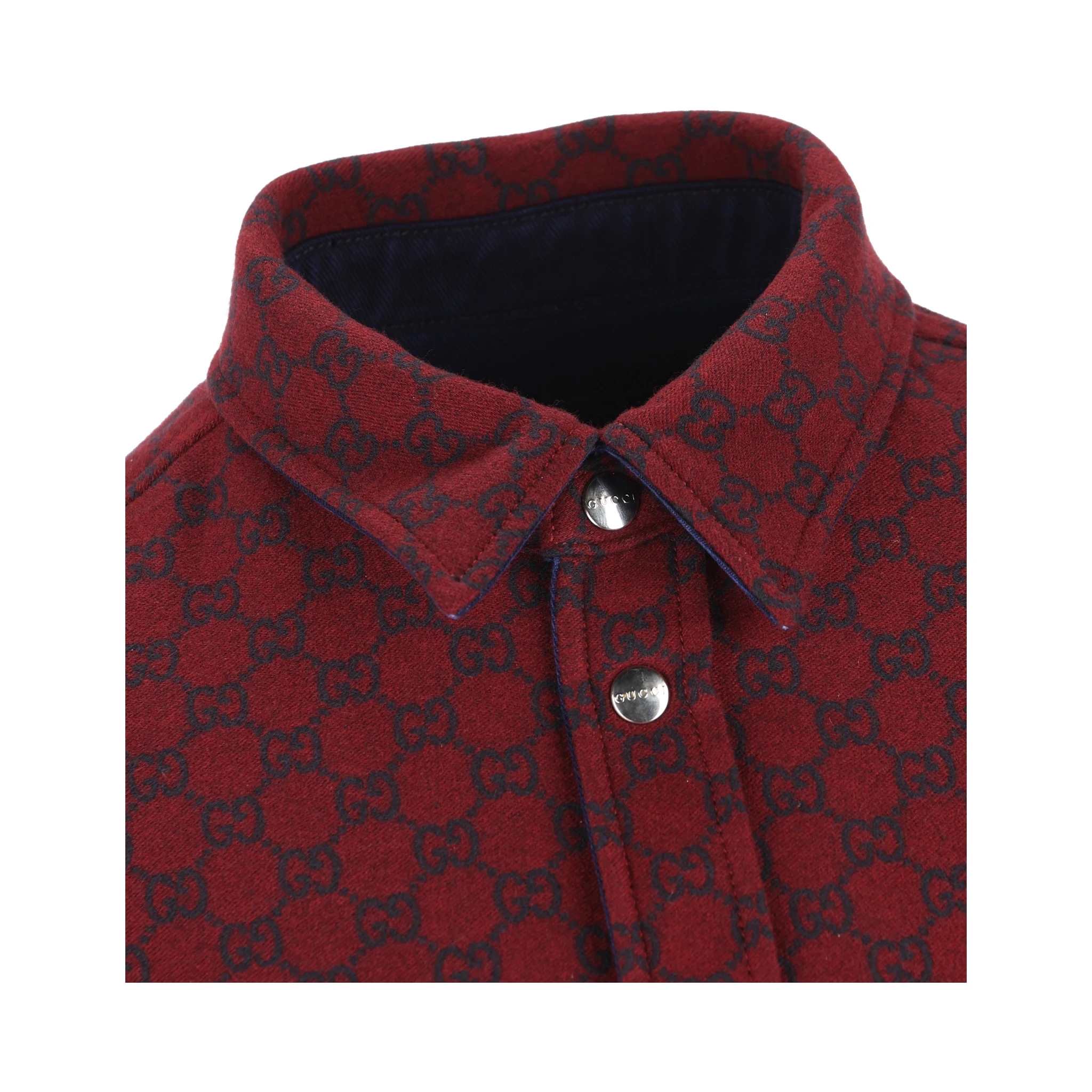 Gucci Reversible Denim Flannel Shirt