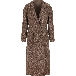 Wool-blend single-breasted Coat