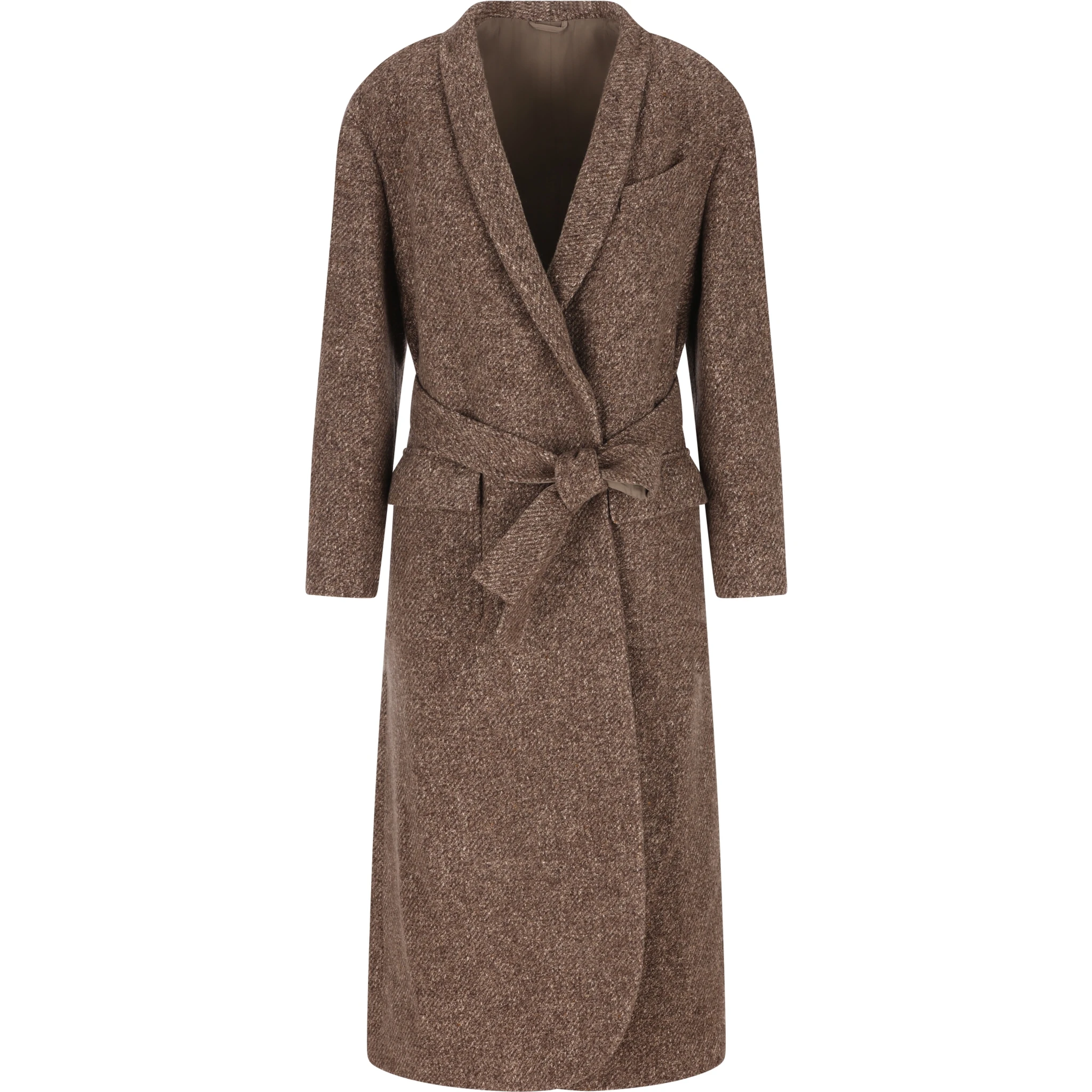 Wool-blend single-breasted Coat