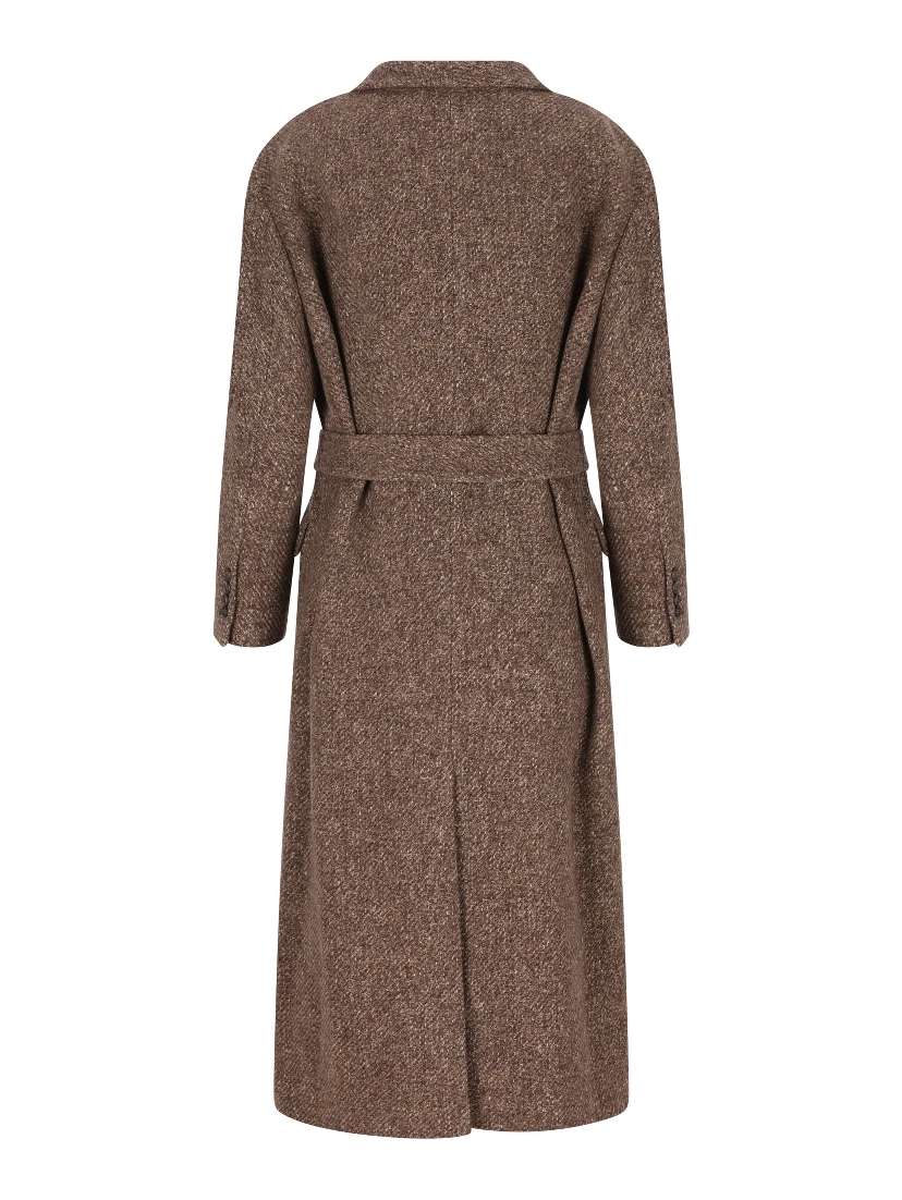 Wool-blend single-breasted Coat