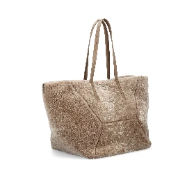 Duo suede tote bag