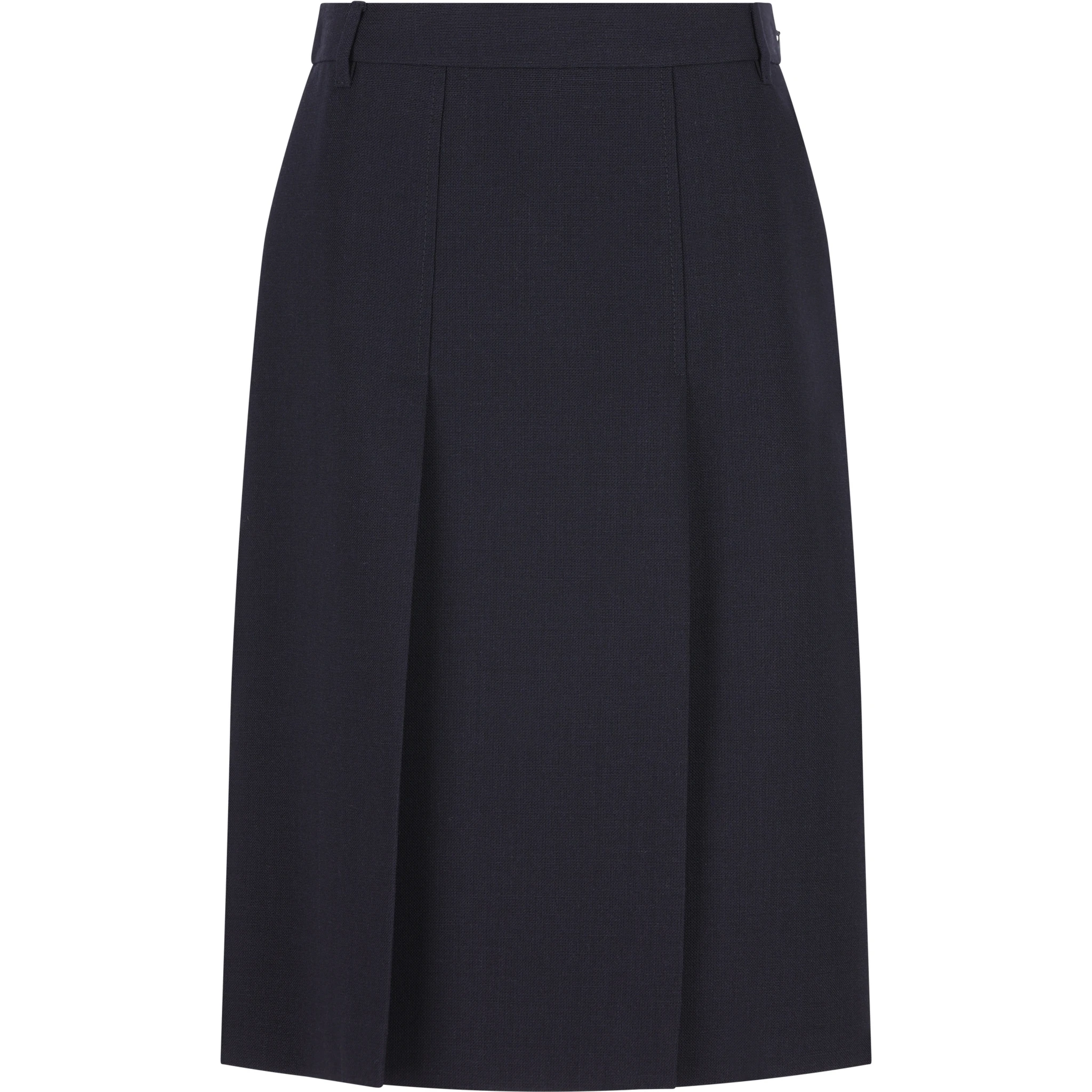 Pleated belt loops skirt