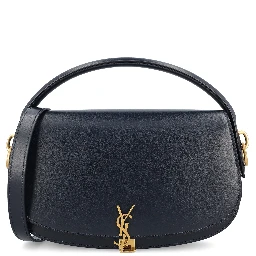 Voltaire in Box curved-handle leather shoulder bag