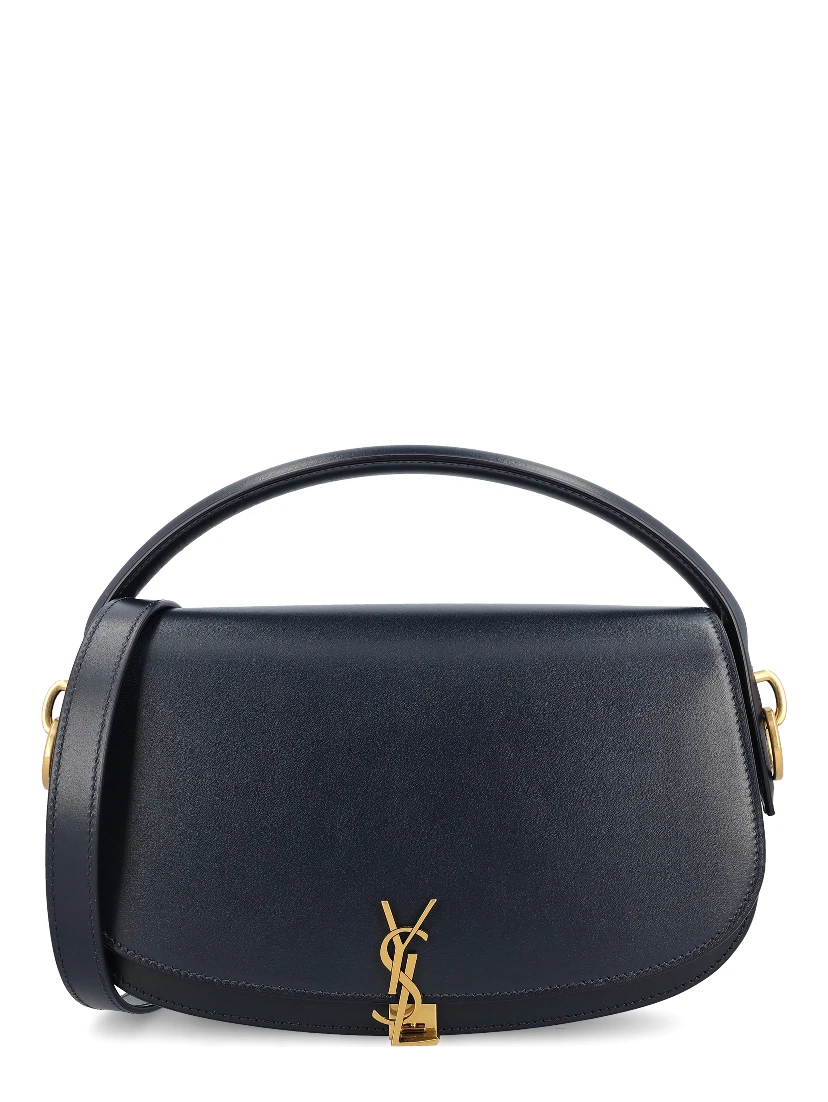 Voltaire in Box curved-handle leather shoulder bag