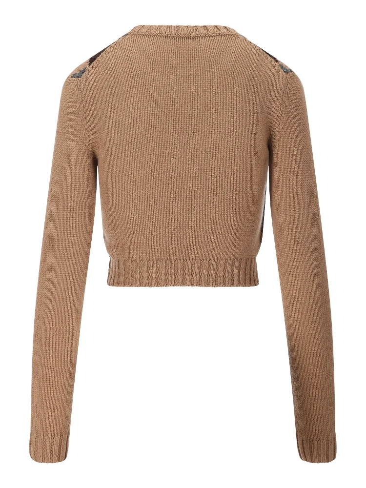 Cashmere crew-neck sweater alternative