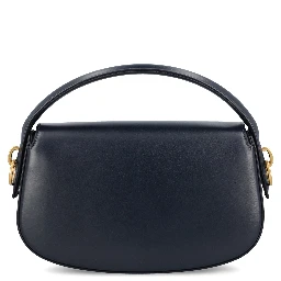 Voltaire in Box curved-handle leather shoulder bag