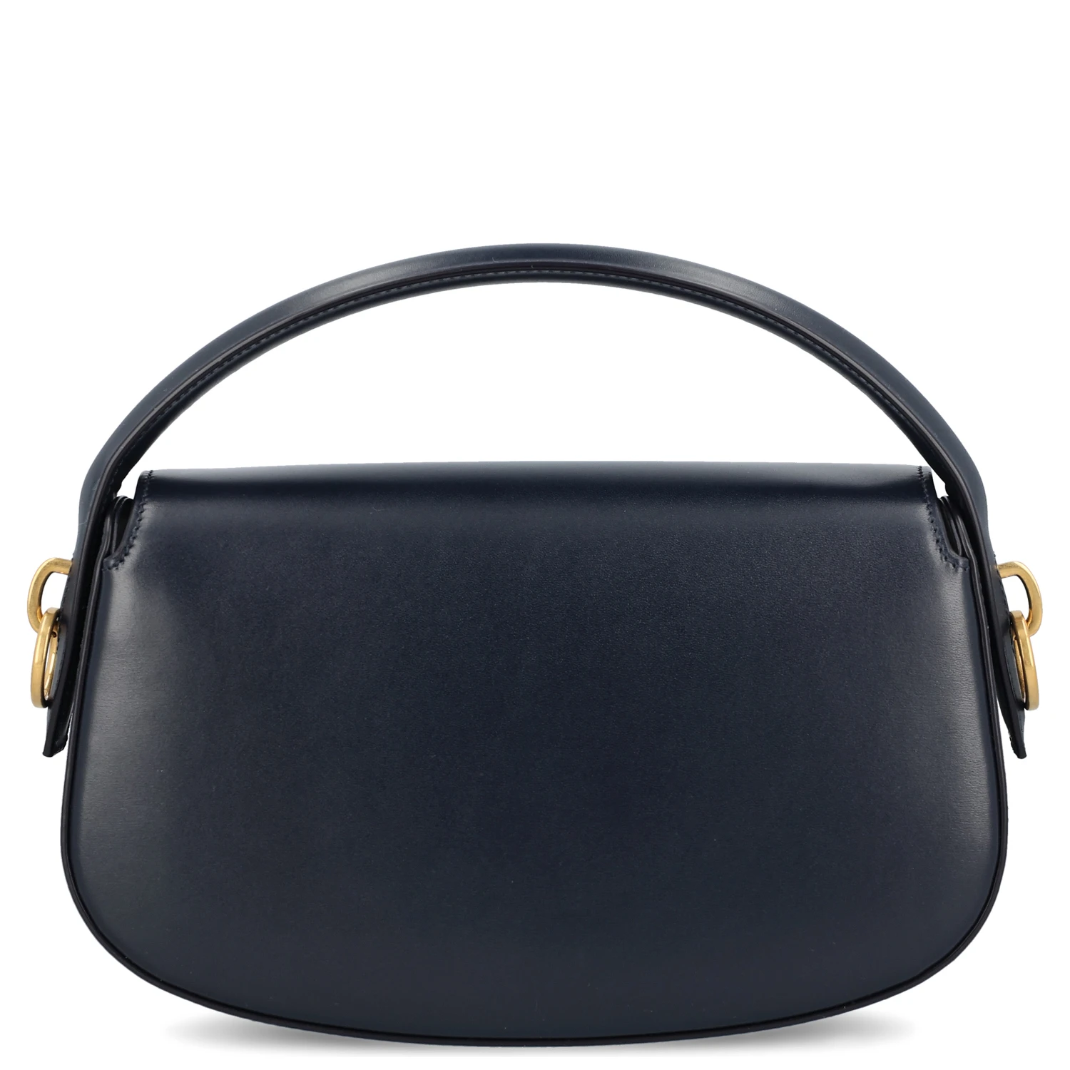 Voltaire in Box curved-handle leather shoulder bag