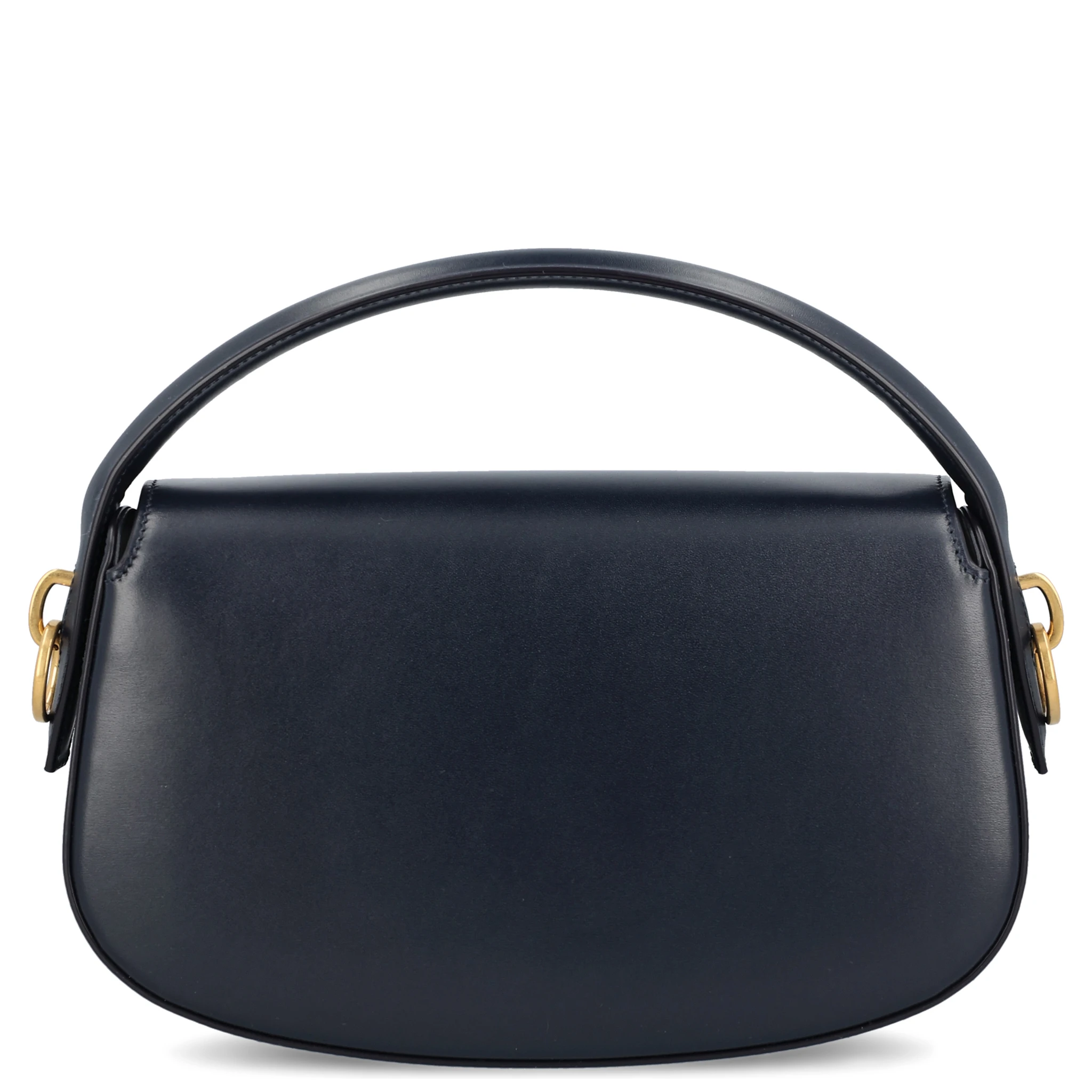 Voltaire in Box curved-handle leather shoulder bag