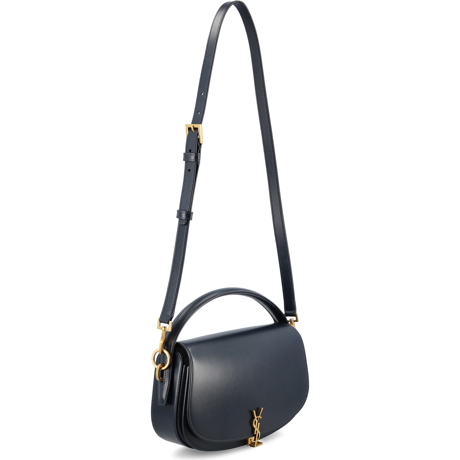 Voltaire in Box curved-handle leather shoulder bag