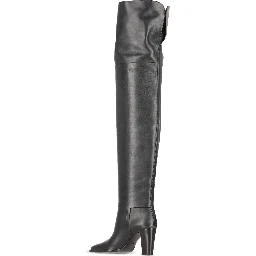 85mm Julia leather buckle-fastening thigh-high boots