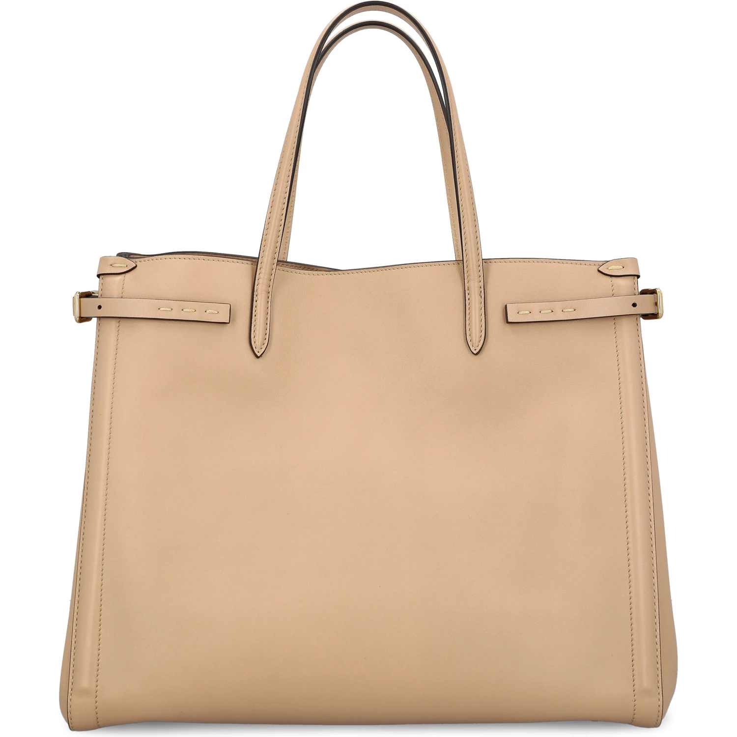 Leather tote bag