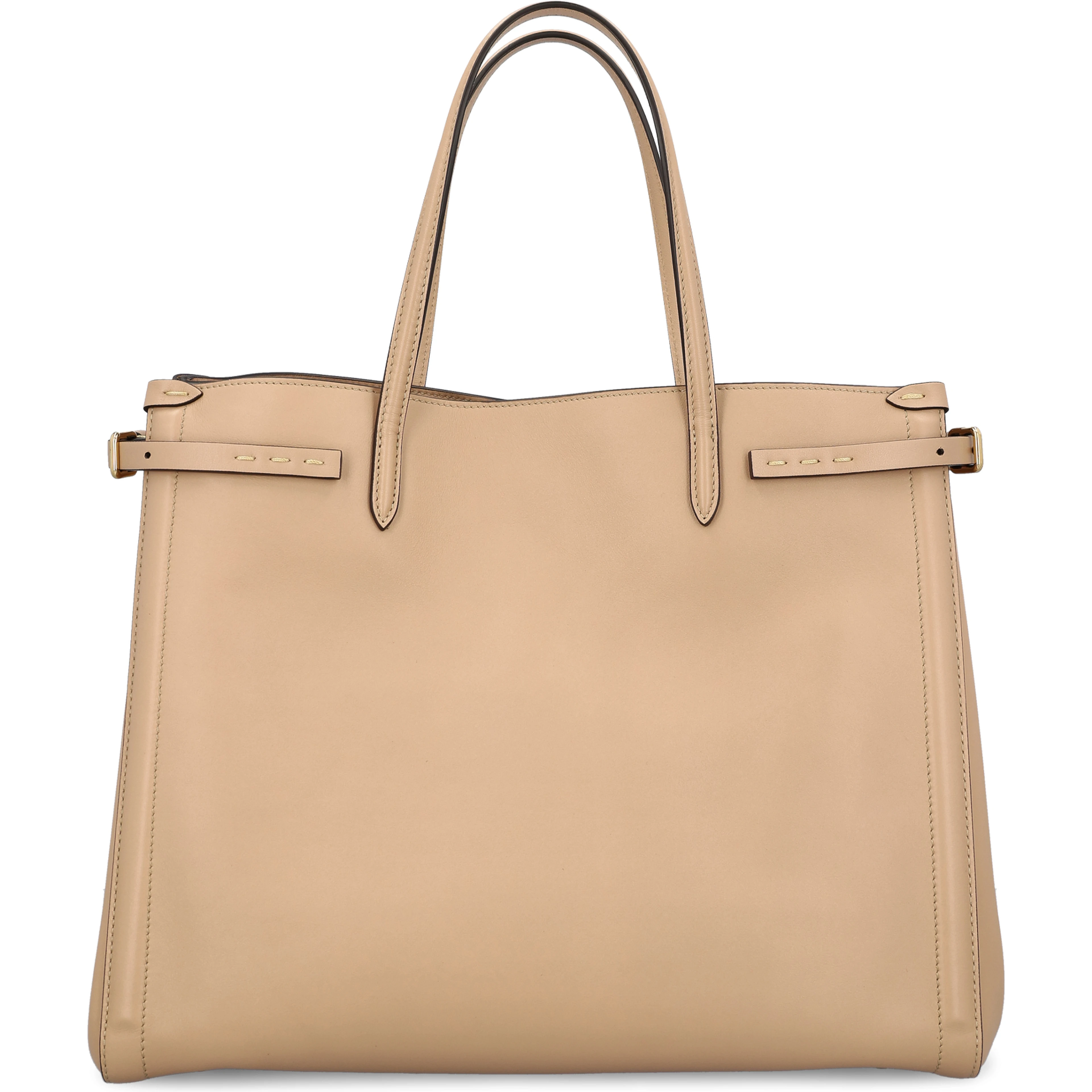 Leather tote bag