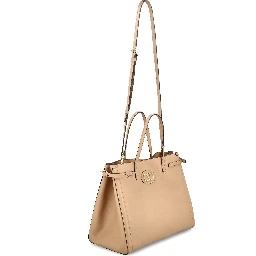 Leather tote bag