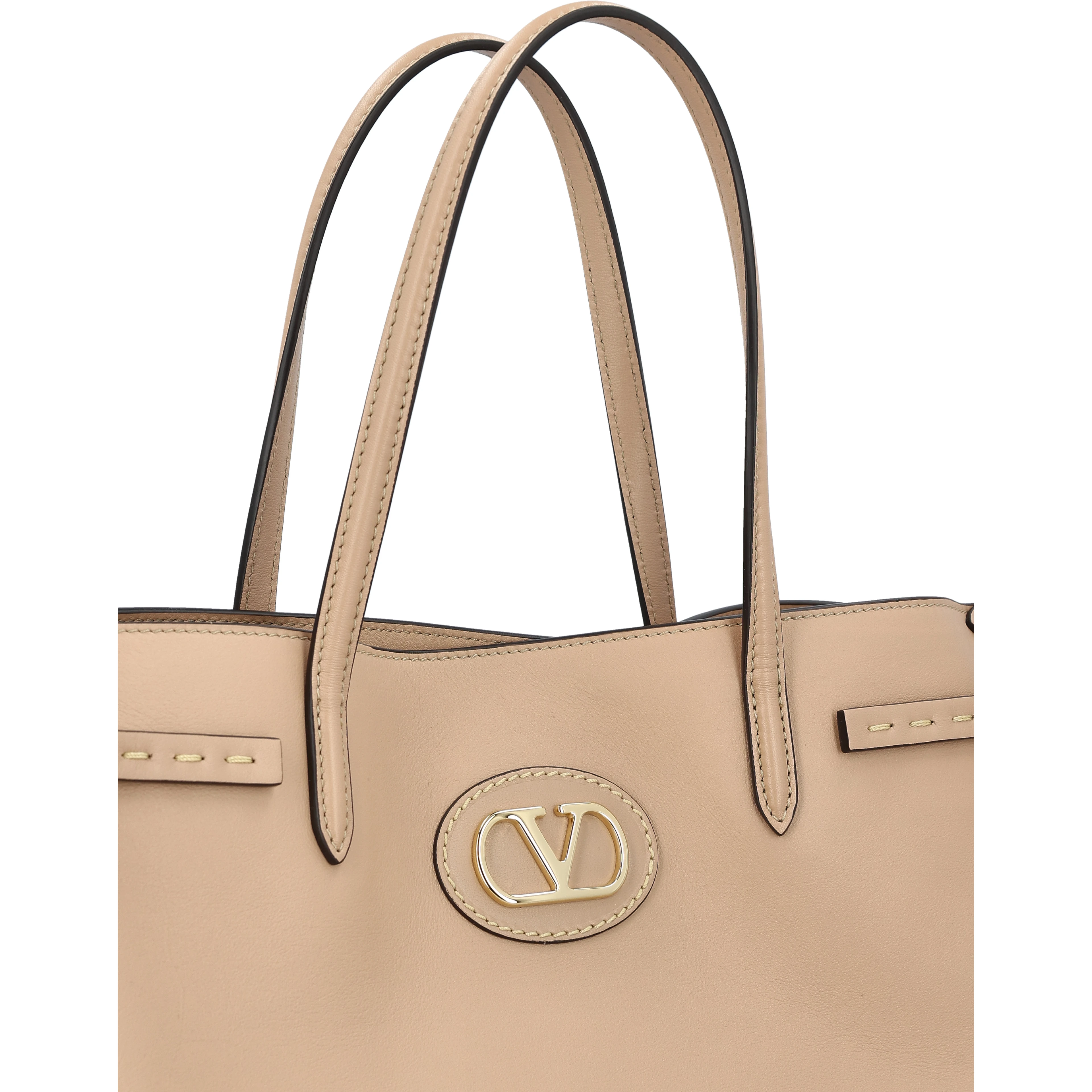 Leather tote bag