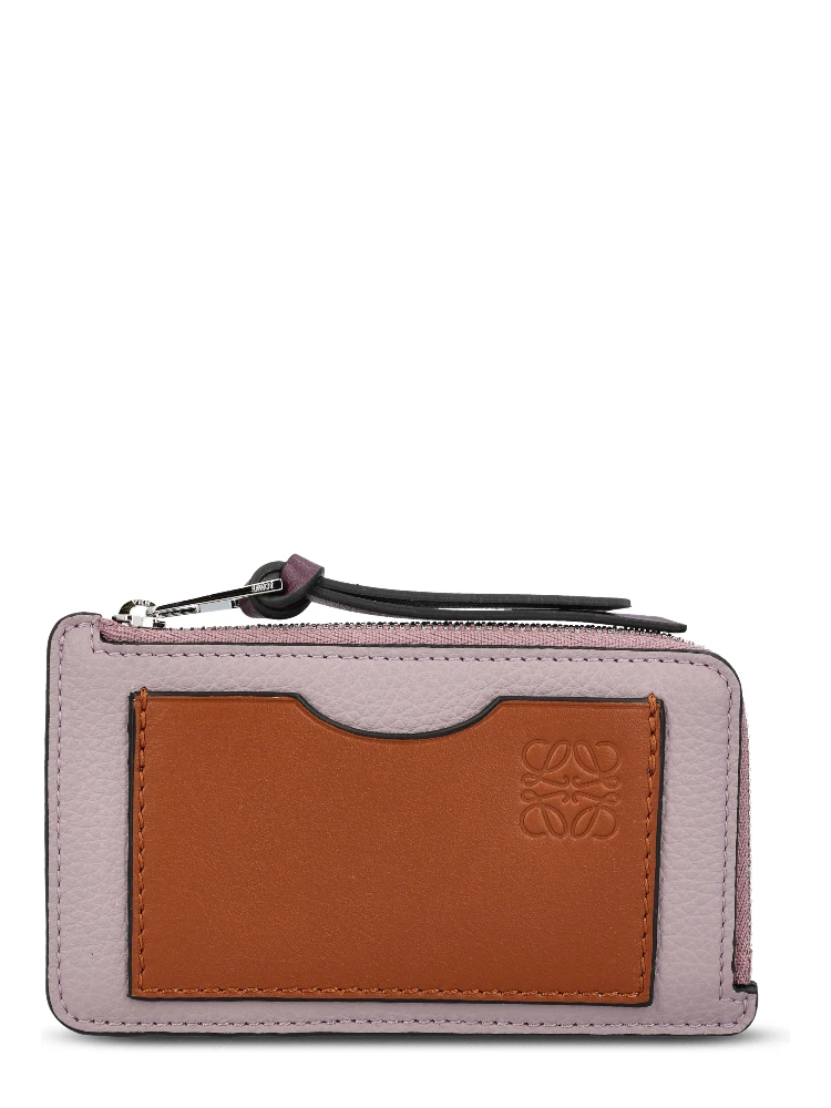 logo-embossed cardholder