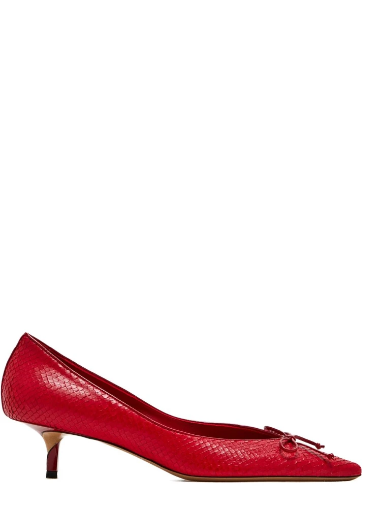 JACQUEMUS Half heel shoes Red