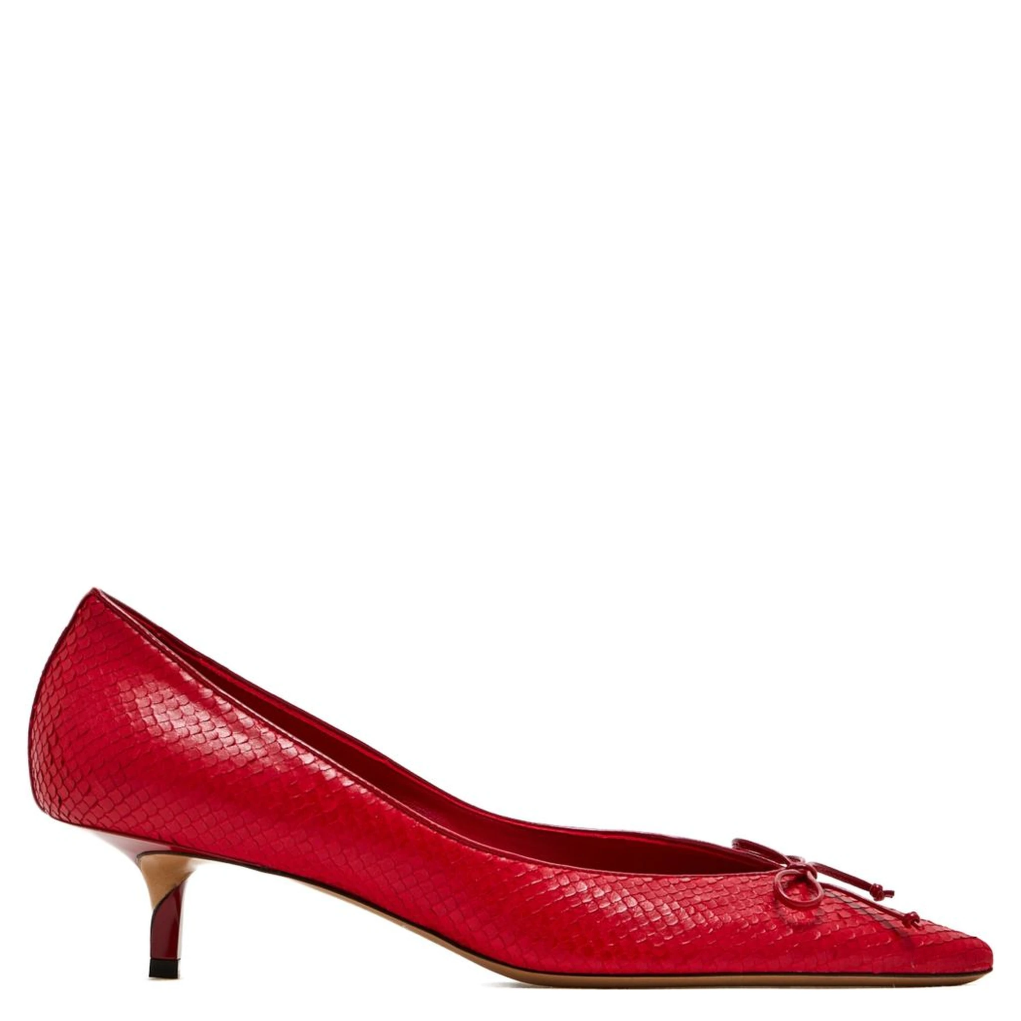 JACQUEMUS Half heel shoes Red