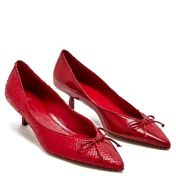 JACQUEMUS Half heel shoes Red