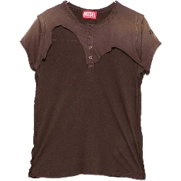 Diesel T-shirts and Polos Brown