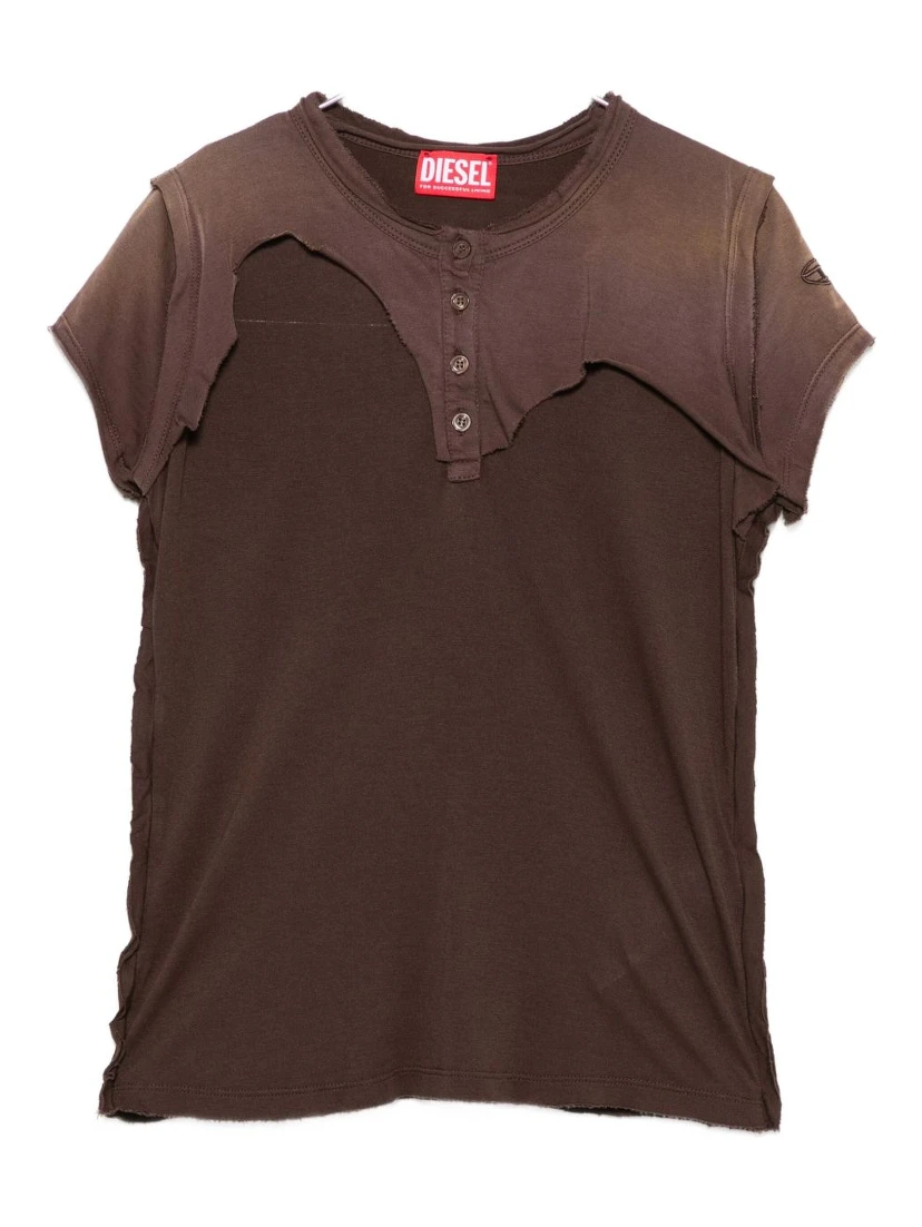 Diesel T-shirts and Polos Brown