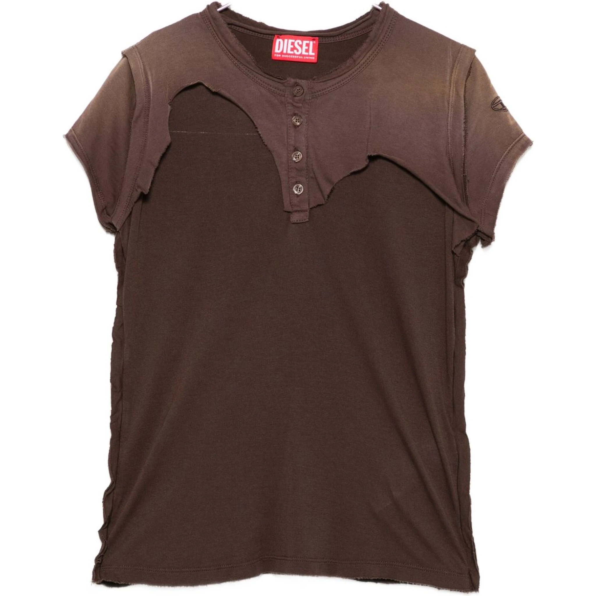 Diesel T-shirts and Polos Brown
