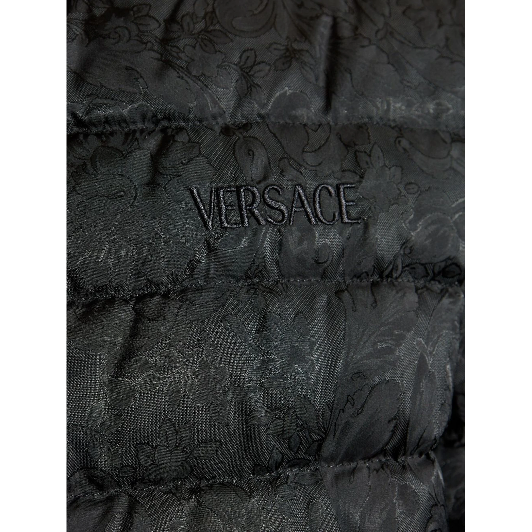 Versace Coats Black