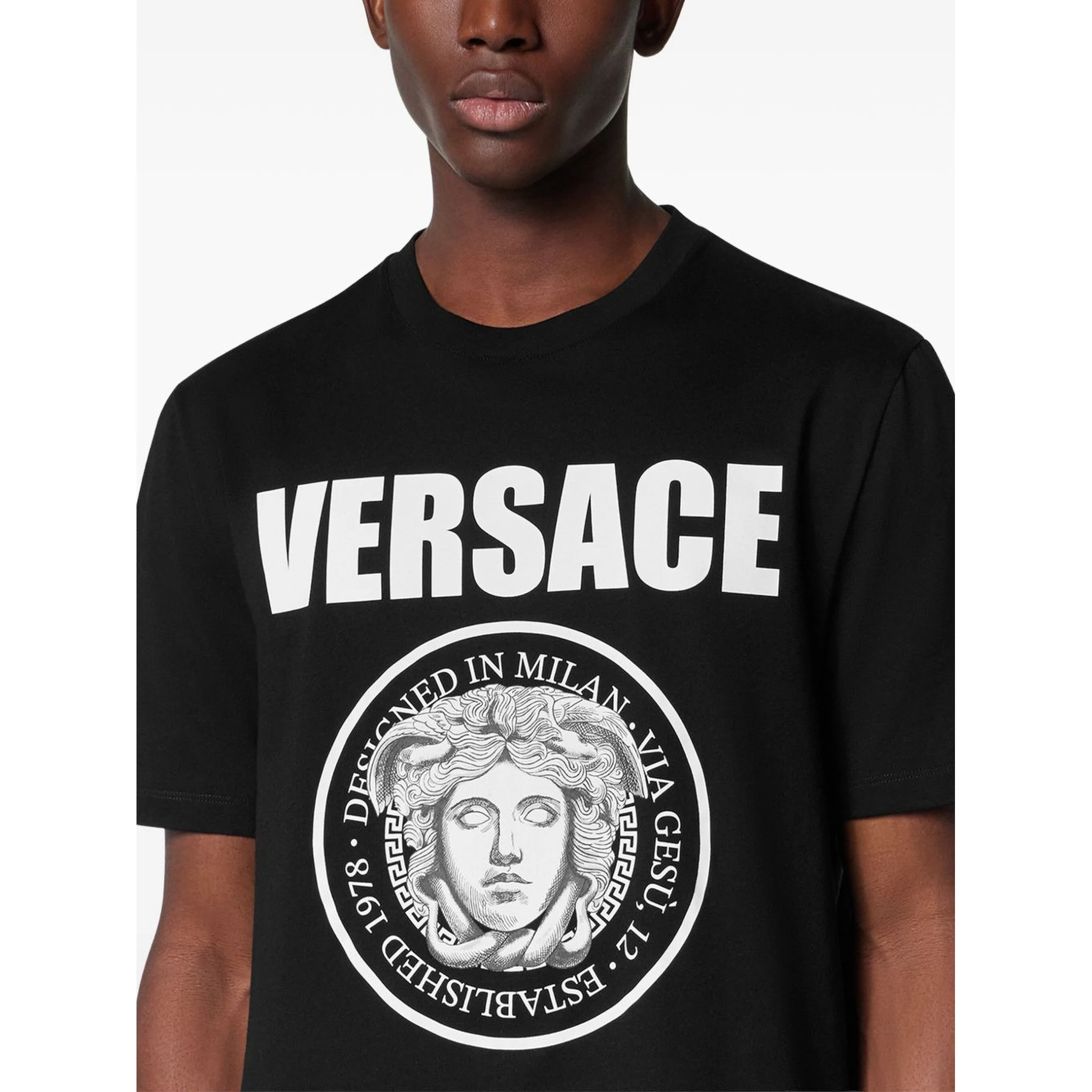 Versace T-shirts and Polos Black