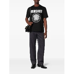 Versace T-shirts and Polos Black