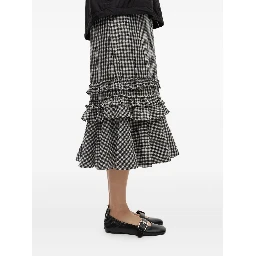 حذاء غاني مسطح أسود