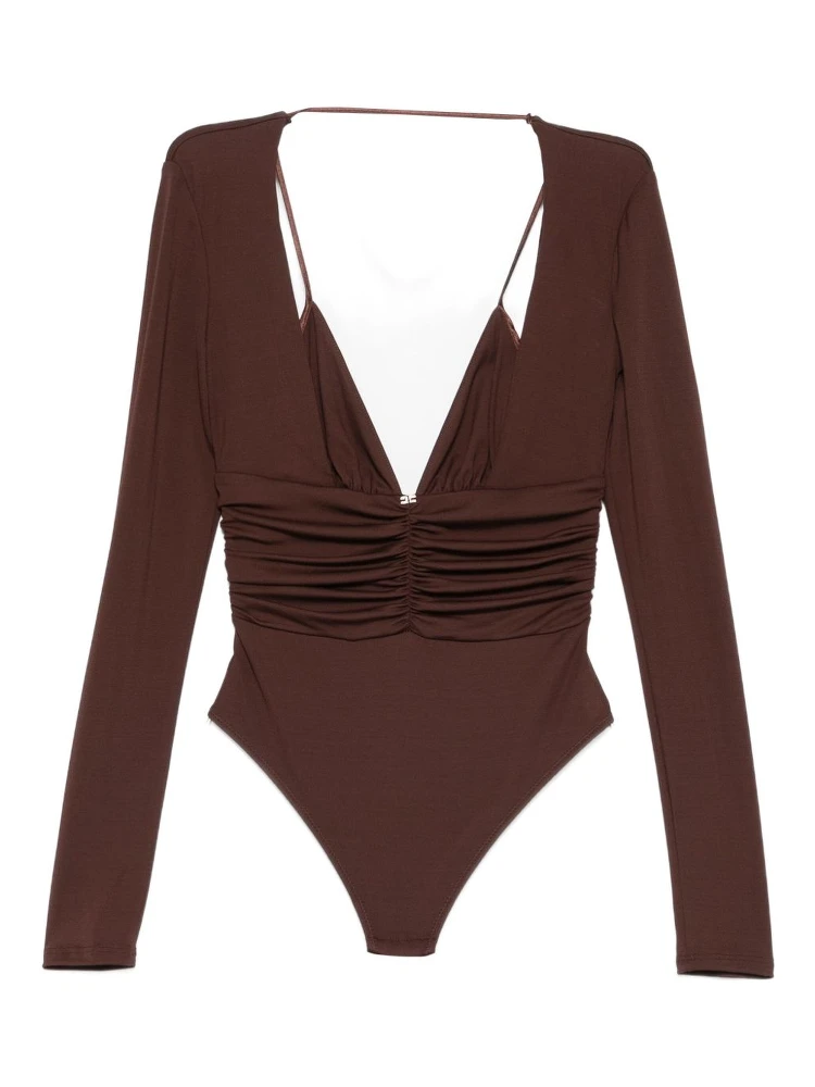 Elisabetta Franchi Top Brown