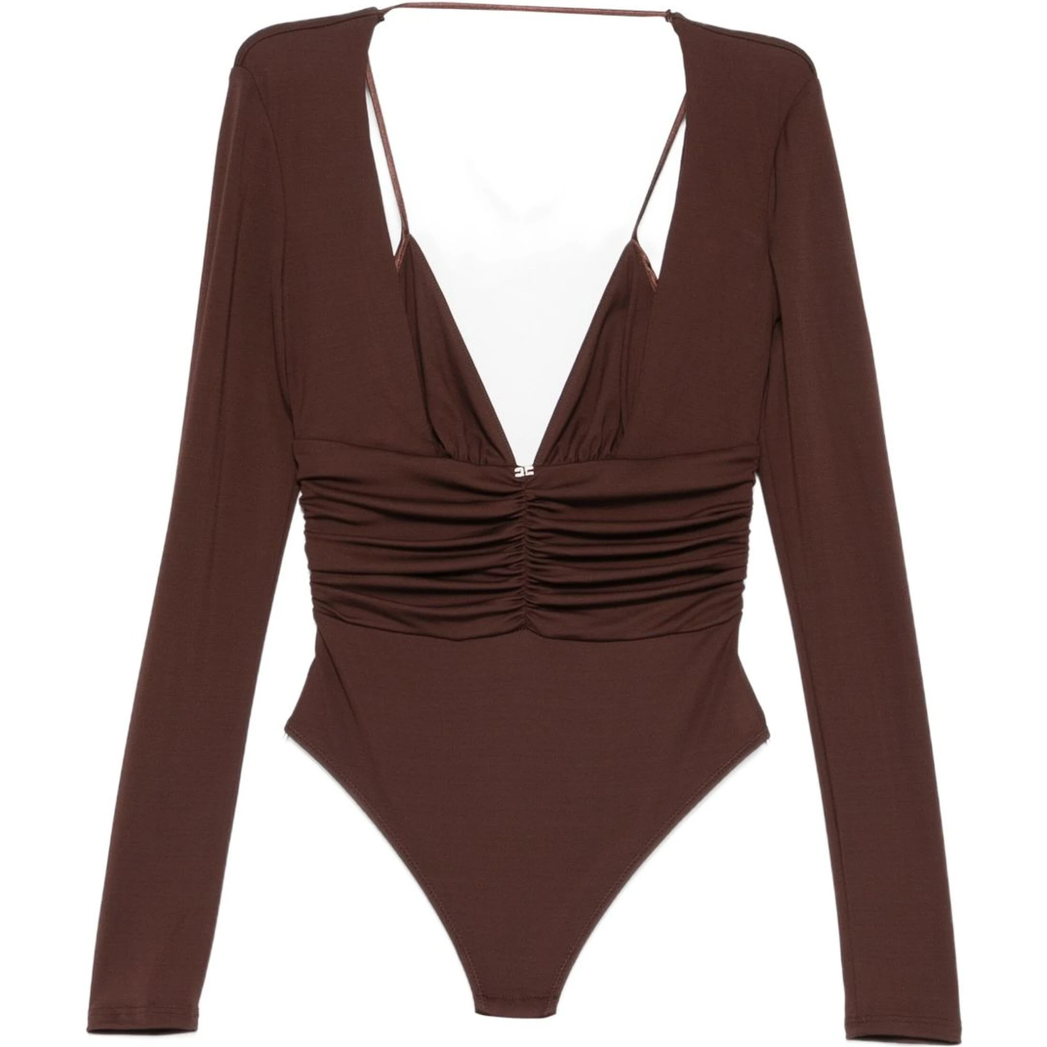 Elisabetta Franchi Top Brown