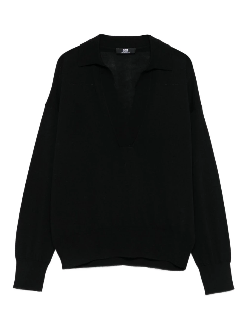 Alpha studio T-shirts and Polos Black