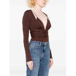 Elisabetta Franchi Top Brown