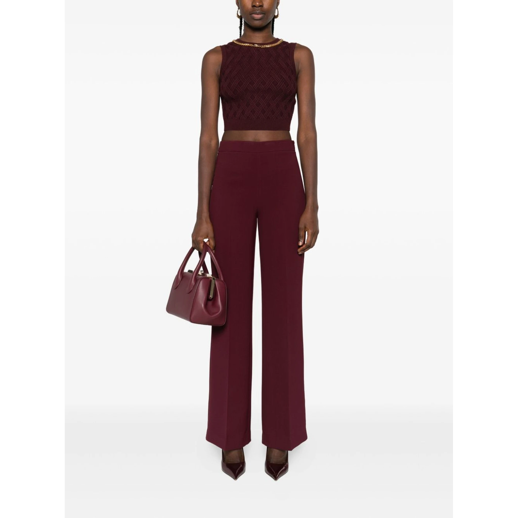 Twin-set Trousers Bordeaux
