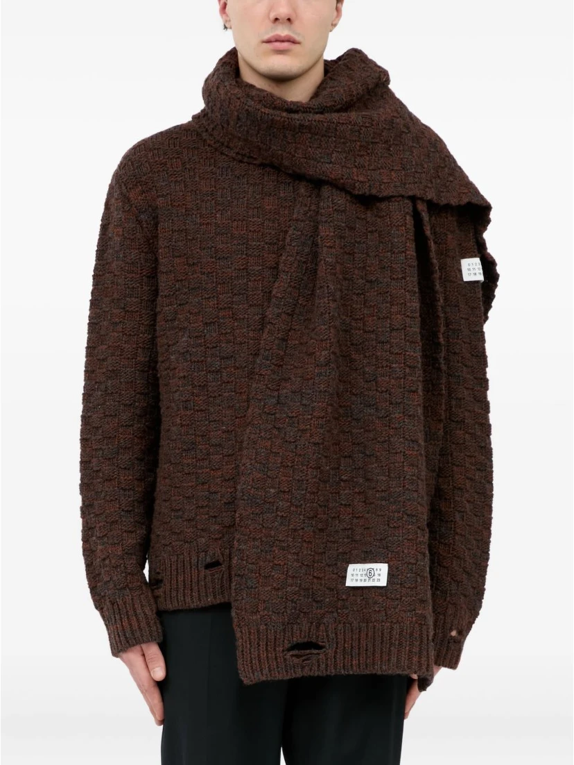 MM6 Maison Margiela Scarfs Brown
