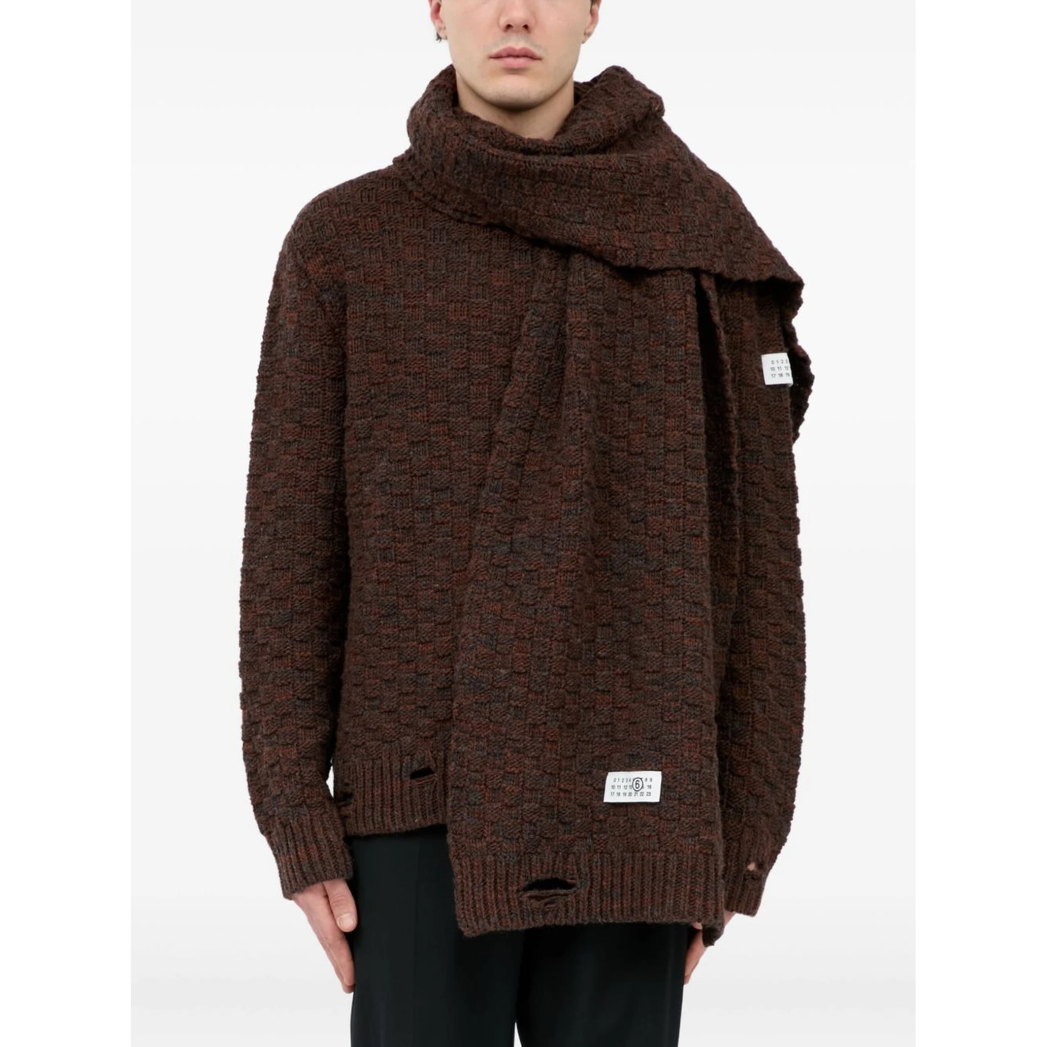 MM6 Maison Margiela Scarfs Brown