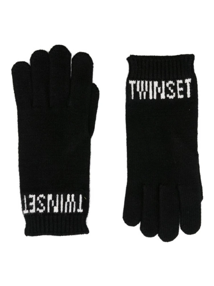 Twin-set Gloves Black