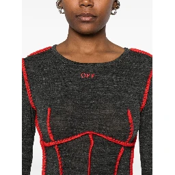 Off White Dresses Red