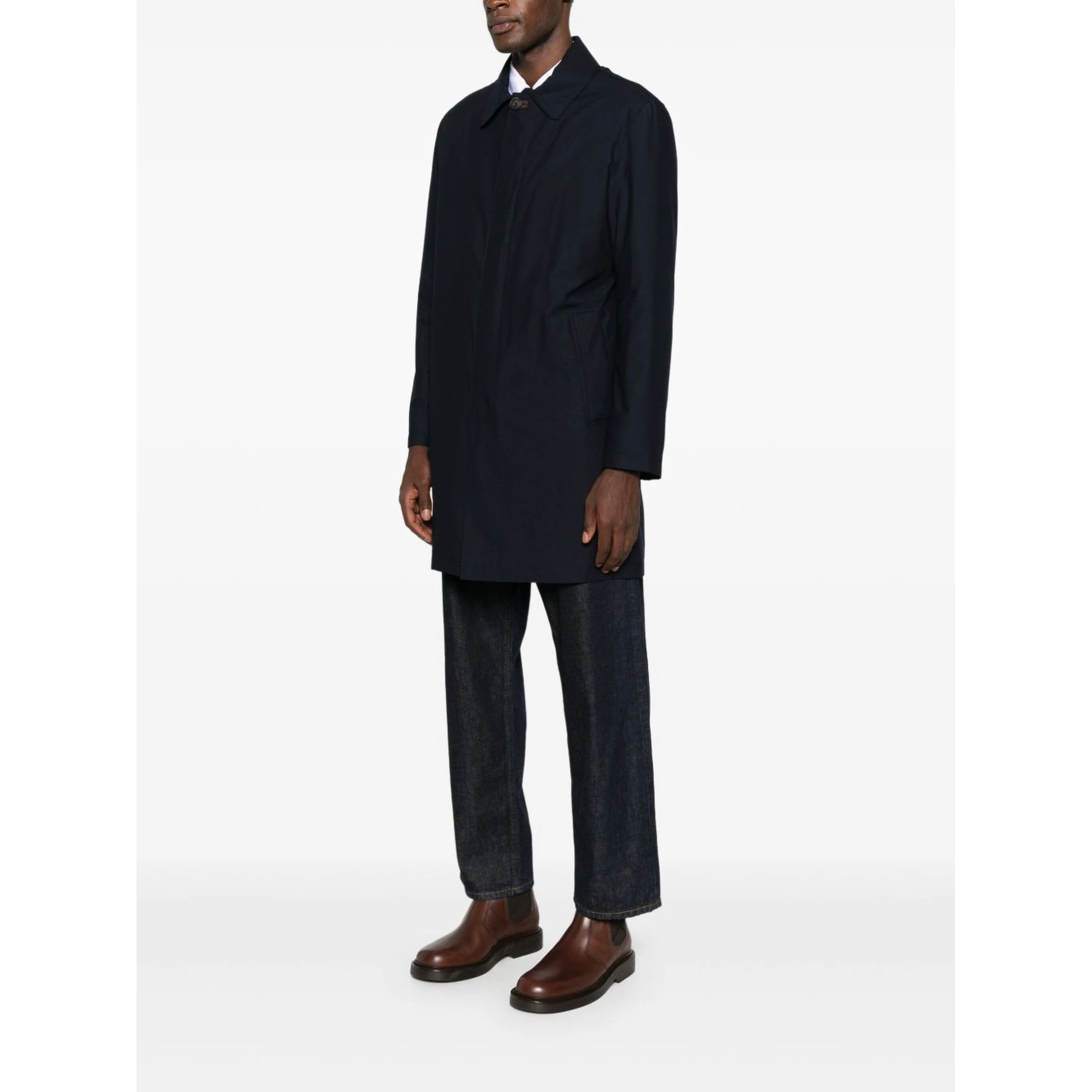 Corneliani Coats Black