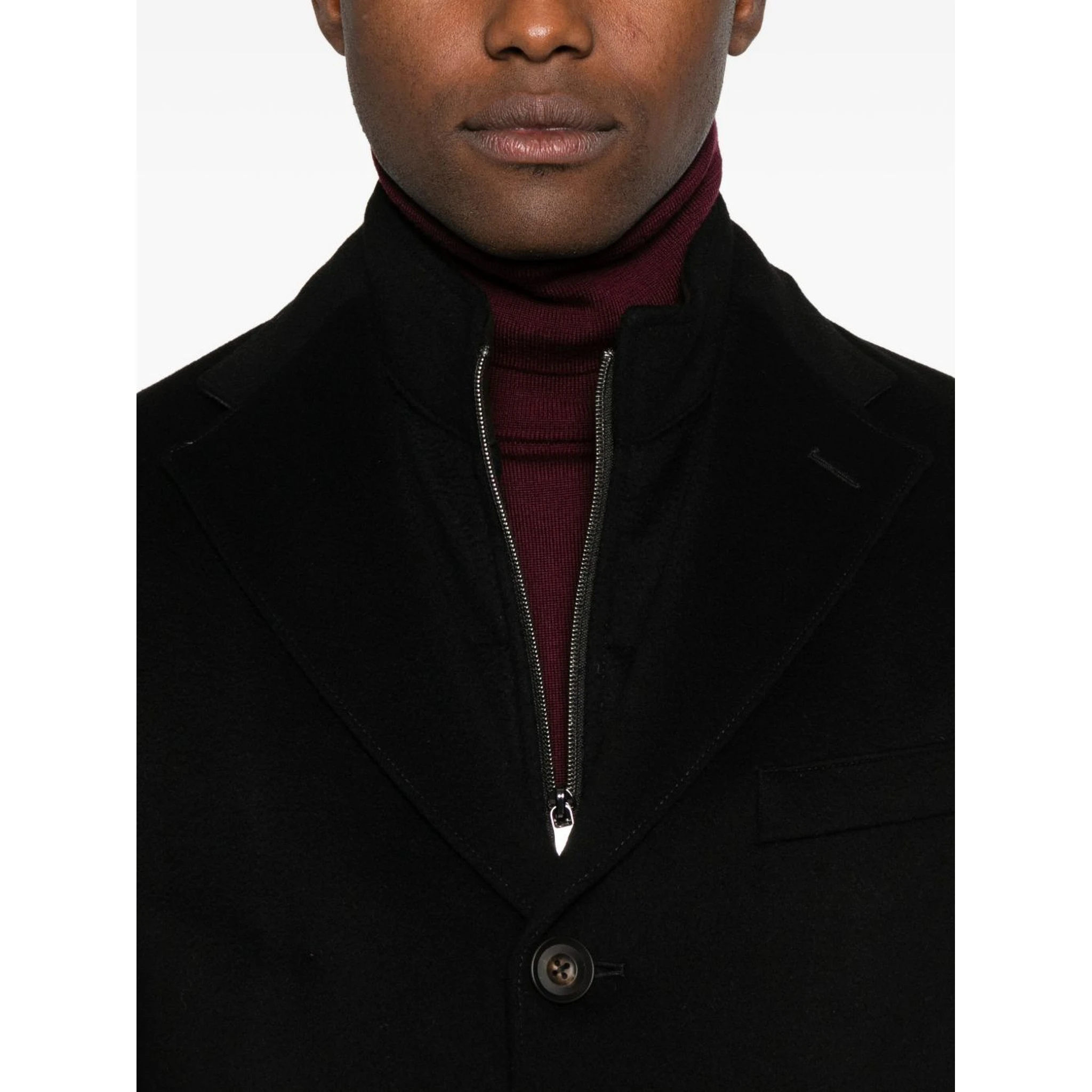 Corneliani Coats Black
