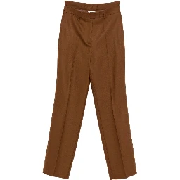 Semicouture Trousers Brown