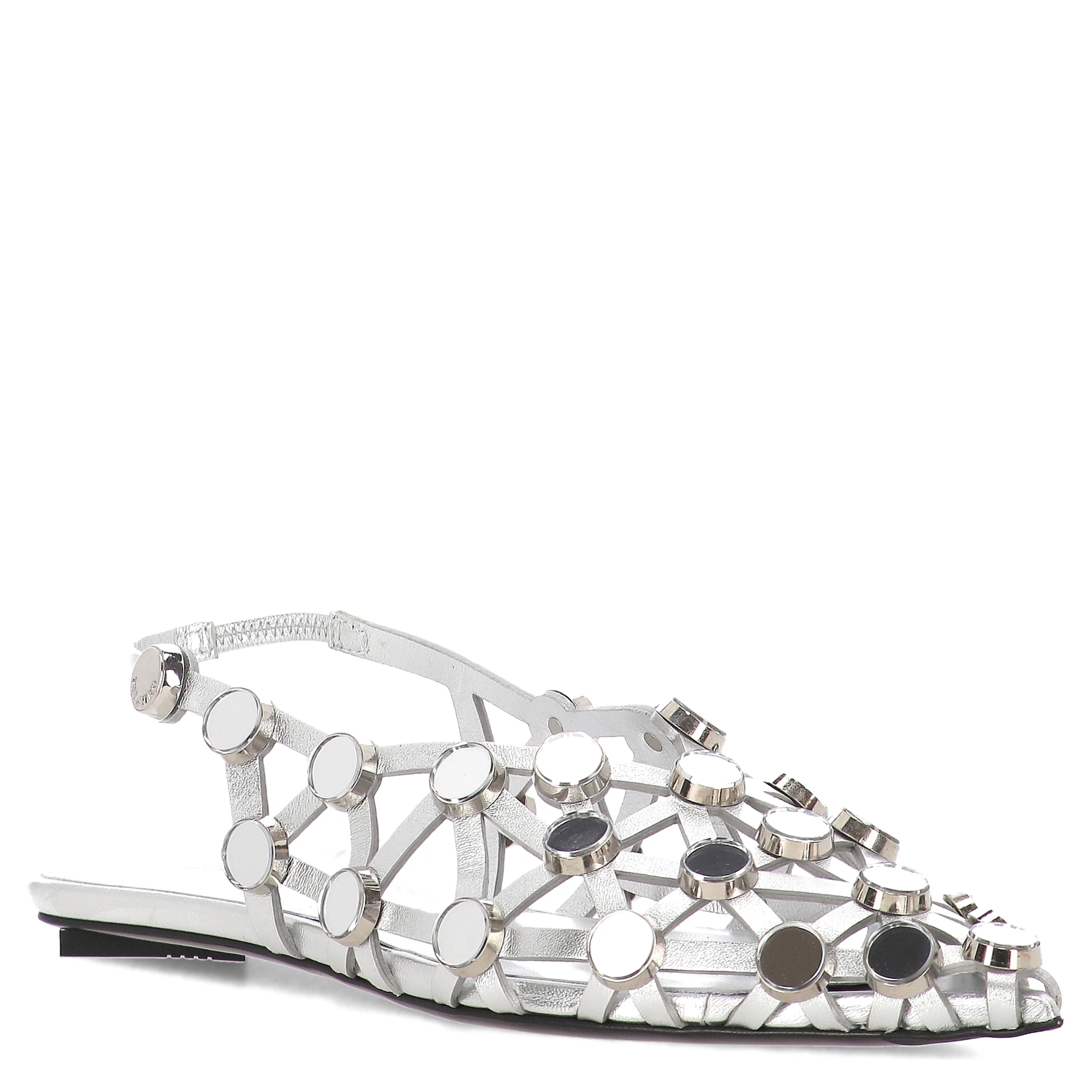 The Attico Sandals Silver