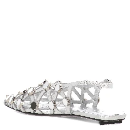 The Attico Sandals Silver
