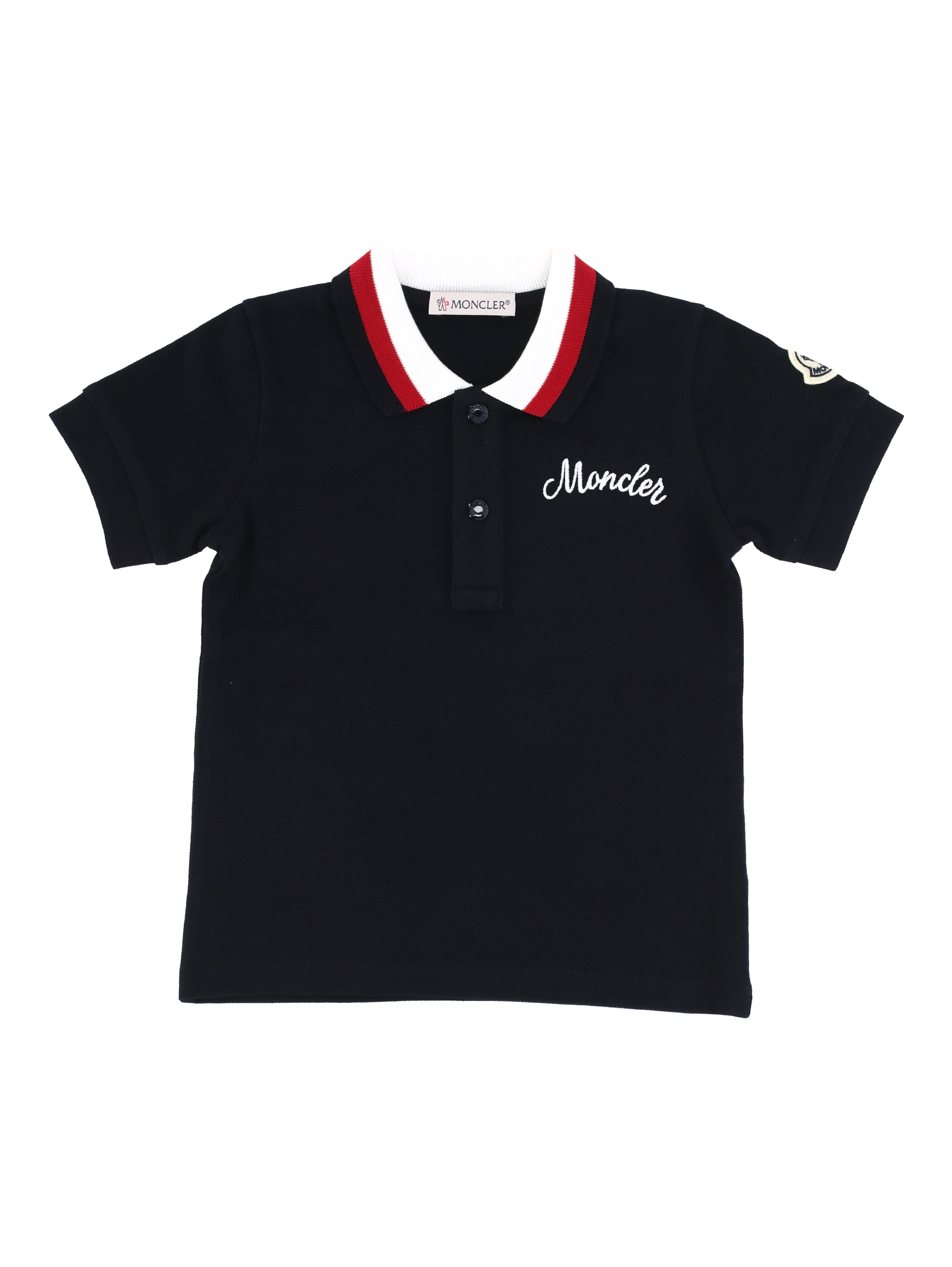 MONCLER KIDS T-shirts and Polos Blue