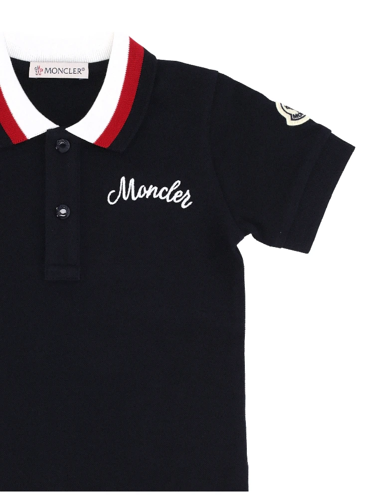 MONCLER KIDS T-shirts and Polos Blue alternative